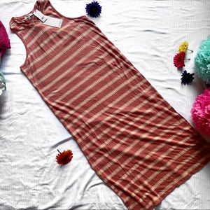 NWT Joie Brellen Tropic Red Striped Maxi Dress